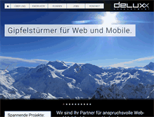 Tablet Screenshot of deluxx.ch